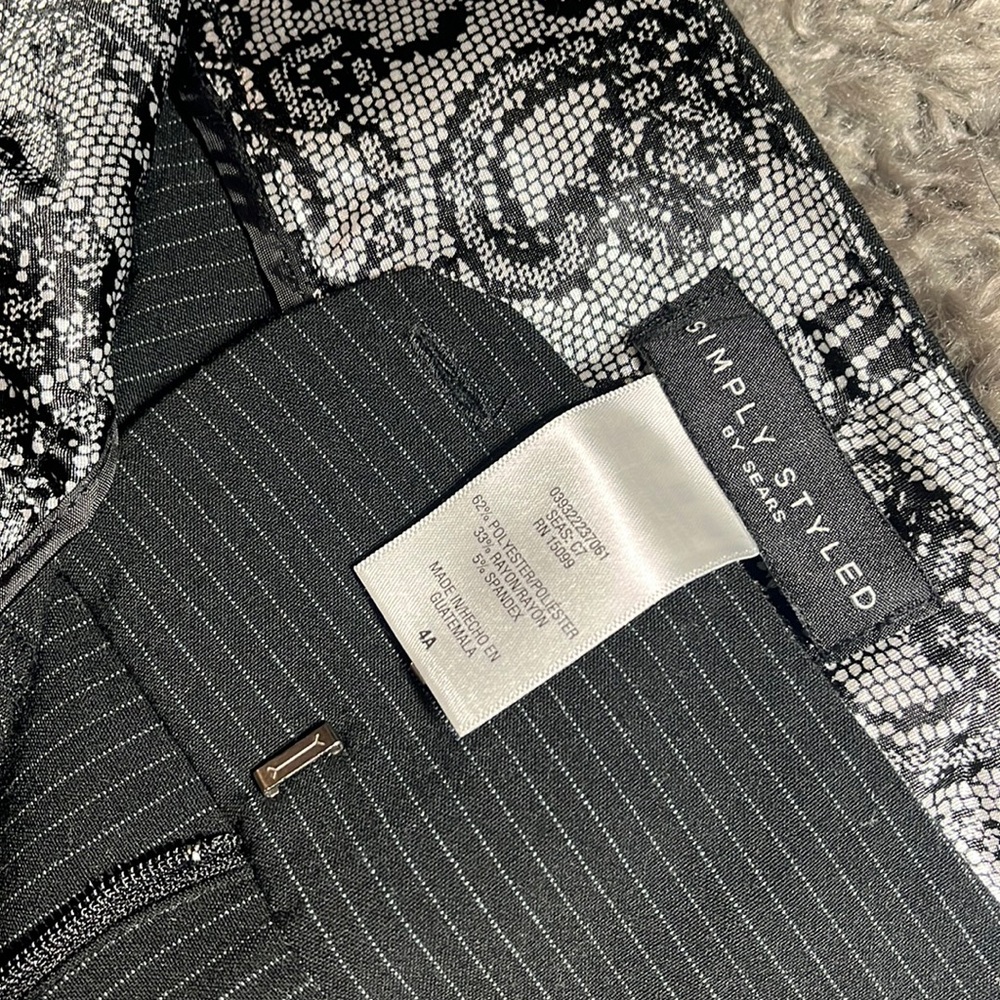 Pinstripe dress pants